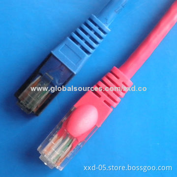 UTP 26AWG RJ45 Connector Stranded Copper Twisted Pair Cat5e Patch Cord Cable, PVC Jacket